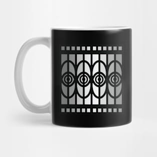 “Dimensional Eyes” - V.1 Grey - (Geometric Art) (Dimensions) - Doc Labs Mug